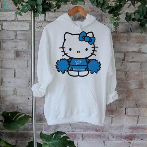 Hello Kitty Detroit Lions Cheerleader shirt