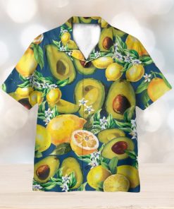 Hello Summer, Avocado And Lemon Fruits 3D Hawaiian Shirt Summer Vaction Gift