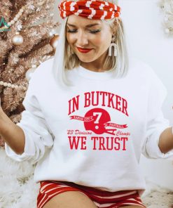 Helmet Kansas City Chiefs in butker we trust shirt