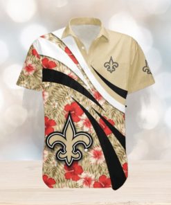 Hibiscus Sport Style New Orleans Saints NFL Hawaiian Shirt