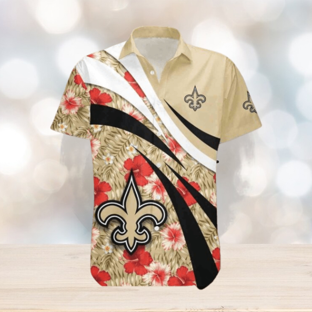 Hibiscus Sport Style New Orleans Saints NFL Hawaiian Shirt Hibiscus Sport Style New Orleans Saints NFL Hawaiian Shirt