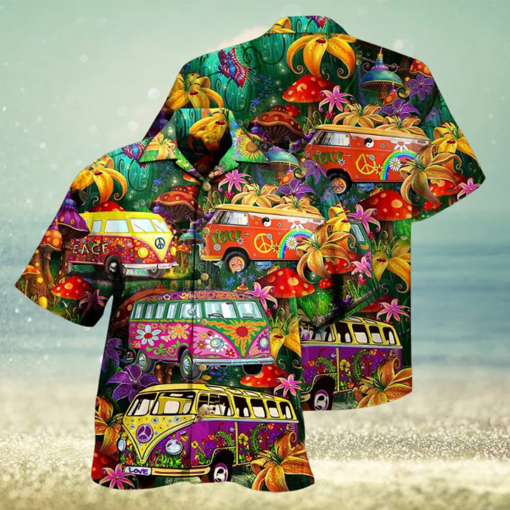 Hippie Bus Peace Life Colorful Style Hawaiian Shirt Hippie Bus Peace Life Colorful Style Hawaiian Shirt