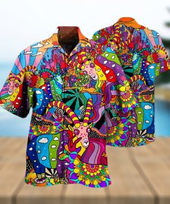 Hippie Deer Peace Love Life Color Amazing Hawaiian Shirt