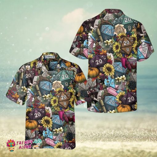 Hippie Dice & Love Flowers Hawaiian Shirt