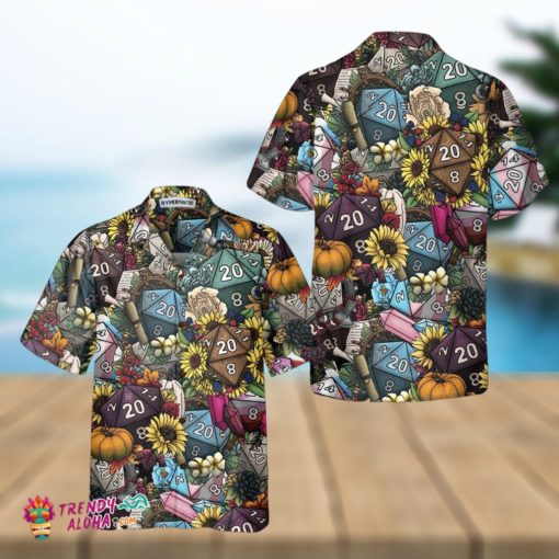 Hippie Dice & Love Flowers Hawaiian Shirt