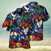 Hawaiian Summer Shirt with 3D Hippie Cow Design