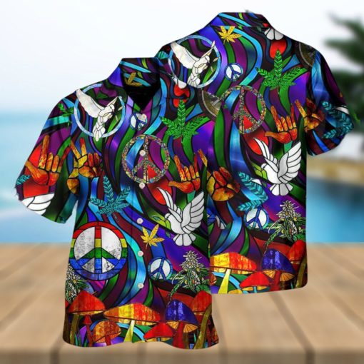 Hippie Is Peace Love Bird Life Style Hawaiian Shirt