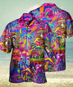 Hippie Magic Trippy Mushroom Awesome Hawaiian Shirt