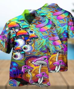 Hippie Mushroom Eyes Color Style Hawaiian Shirt