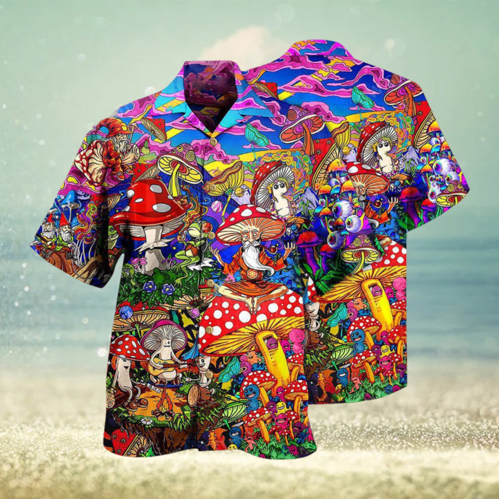 Hippie Mushroom Happy Together Hawaiian Shirt Hippie Mushroom Happy Together Hawaiian Shirt