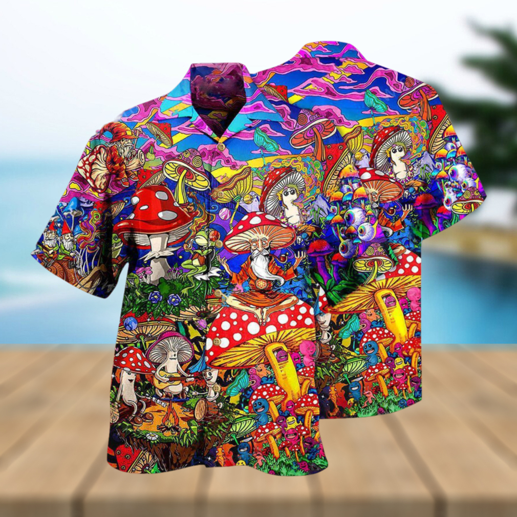Hippie Mushroom Happy Together Hawaiian Shirt Hippie Mushroom Happy Together Hawaiian Shirt