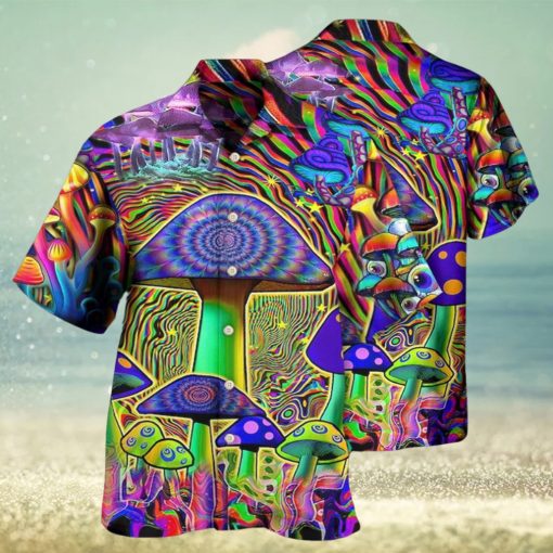 Hippie Mushroom Stunning Magic Style Hawaiian Shirt