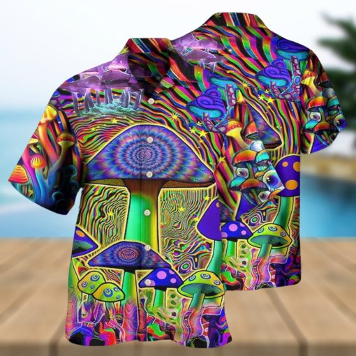 Hippie Mushroom Stunning Magic Style Hawaiian Shirt