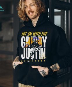 Hit em with the griddy justin Jefferson signatures 2024 shirt, hoodie, sweater, long sleeve and tank top Hit em with the griddy justin Jefferson signatures 2024 shirt