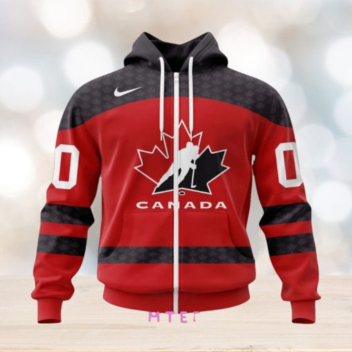 Hockey Canada Personalized Red Hoodie