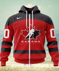 Hockey Canada Personalized Red Hoodie