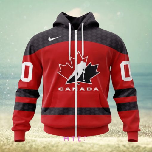 Hockey Canada Personalized Red Hoodie