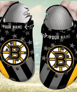 Hockey Crocs Personalized Bbruins Star Flag Clog Shoes
