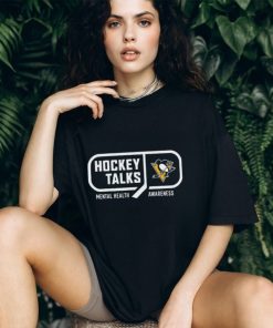 Hockey Talks Mental Health Awareness Pittsburgh Shirt Unisex T Shirt Black M