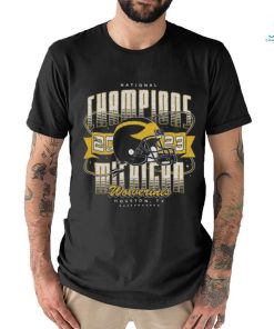 Homefield Navy Michigan Wolverines College Football Playoff 2023 National Champions Helmet T Shirt, hoodie, sweater, long sleeve and tank top Homefield Navy Michigan Wolverines College Football Playoff 2023 National Champions Helmet T Shirt