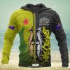 Austria Hoodie Coat Of Arms Flag Half Style Zip Up Hoodie 3D