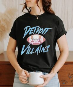 Horror Detroit Villains Football Skull 2024 shirt