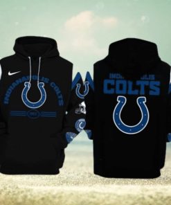 Hot Trending Indianapolis Colts Nfl Throwback Black 3d Hoodie
