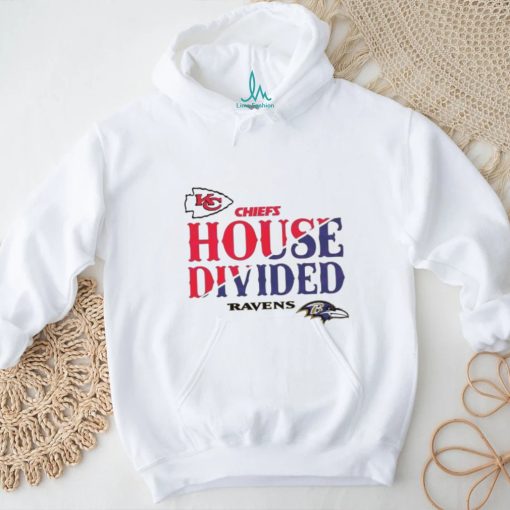 House Divided Kansas City Chiefs vs Baltimore Ravens Logo Shirt