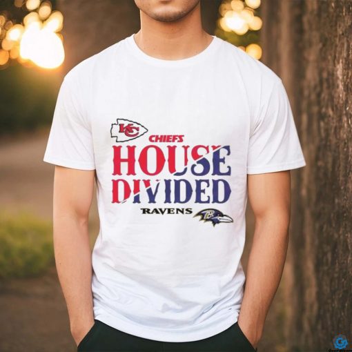 House Divided Kansas City Chiefs vs Baltimore Ravens Logo Shirt