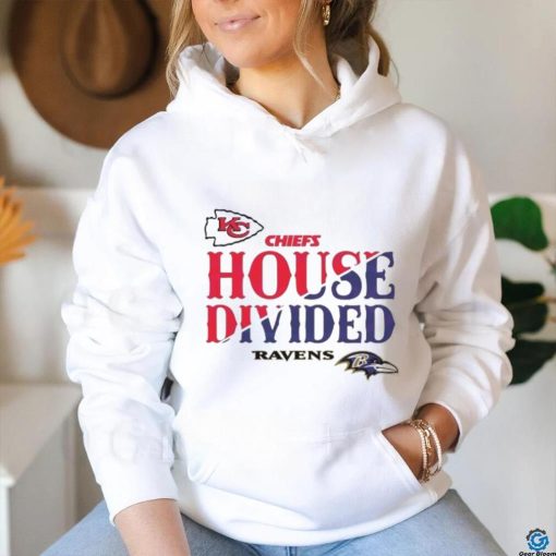 House Divided Kansas City Chiefs vs Baltimore Ravens Logo Shirt