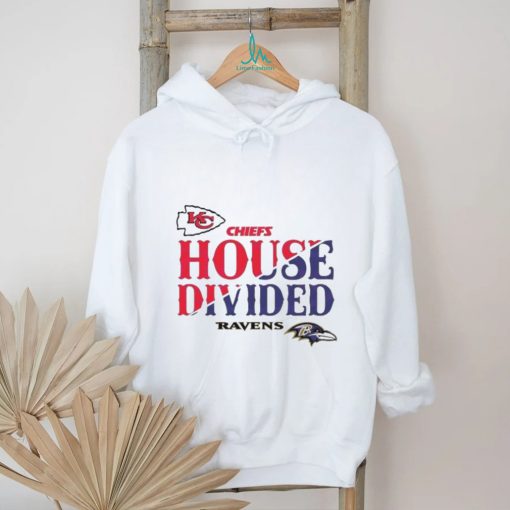 House Divided Kansas City Chiefs vs Baltimore Ravens Logo Shirt