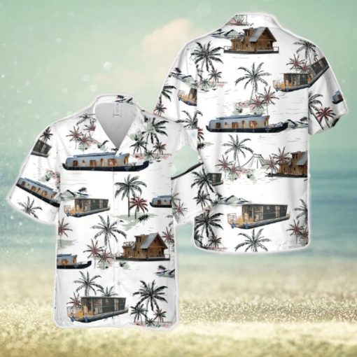 HouseBoat Hawaiian Shirt Vintage Gift