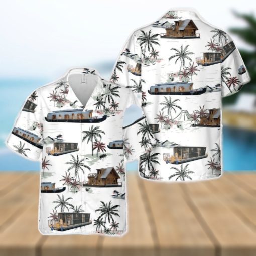 HouseBoat Hawaiian Shirt Vintage Gift