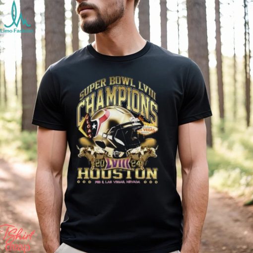 Houston Super Bowl Champions 2024 ‘Gold Rush Vintage’  T Shirt