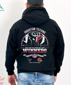 Houston Texans 2023 2024 AFC Super Wild Card Winners Skyline NFL Playoffs Divisional January 13 2024 At NRG Stadium T Shirt