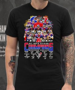 Houston Texans 2023 AFC South Division champions signatures fireworks shirt, hoodie, sweater, long sleeve and tank top Houston Texans 2023 AFC South Division champions signatures fireworks shirt