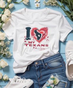 Houston Texans Fan Love Texans Pink Fleece TShirt