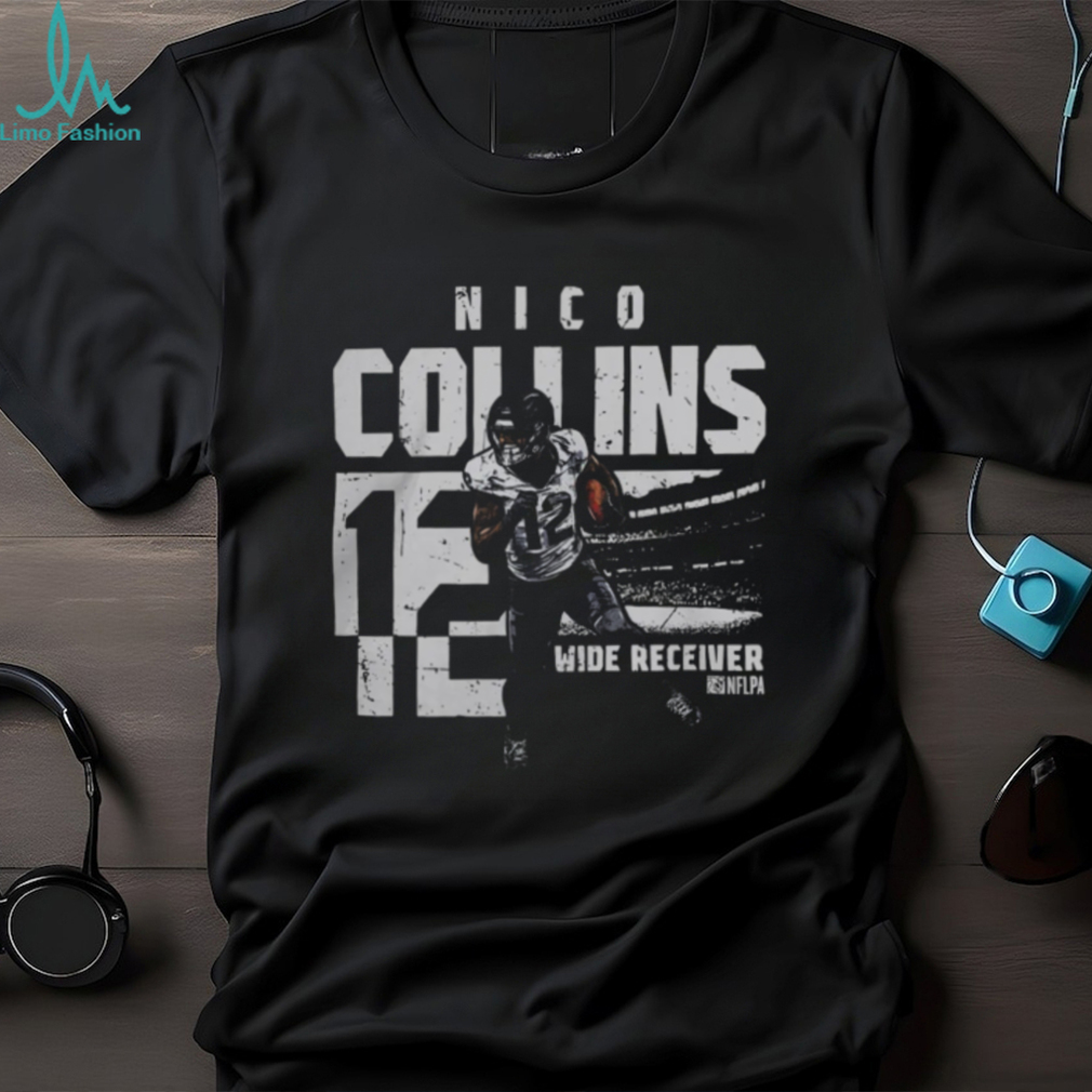 Houston Texans Football Nico Collins Number 12 Player Wide Receiver Pose Shirts Houston Texans Football Nico Collins Number 12 Player Wide Receiver Pose Shirts