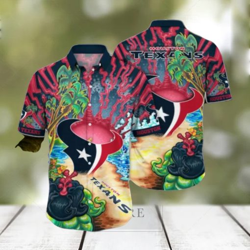 Houston Texans NFL Flower Hawaii Shirt Summer Football Shirts Style Gift N