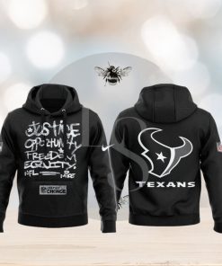 Houston Texans NFL Justice Opportunity Equity Freedom Hoodie 3D