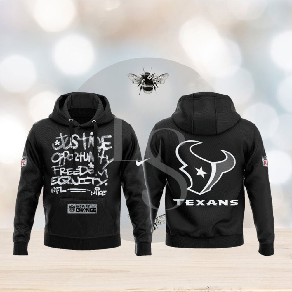Houston Texans NFL Justice Opportunity Equity Freedom Hoodie 3D Houston Texans NFL Justice Opportunity Equity Freedom Hoodie 3D