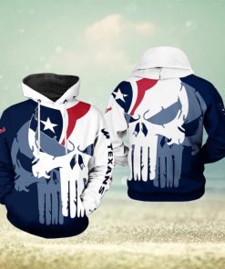 Houston Texans NFL Team Skull 3D Printed Hoodie