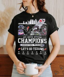 Houston Texans Skyline 2023 AFC South Division Champions Let’s Go Texans Shirt