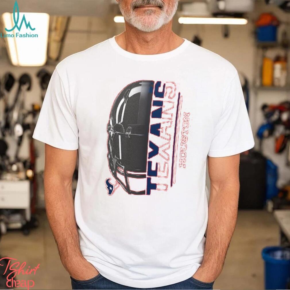 Houston Texans Starter Half Helmet Logo Long Sleeve T Shirt Houston Texans Starter Half Helmet Logo Long Sleeve T Shirt