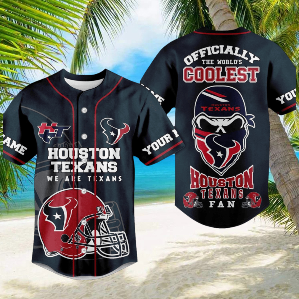 Houston Texans We Are Texans Black Skull Design Baseball Jersey Houston Texans We Are Texans Black Skull Design Baseball Jersey