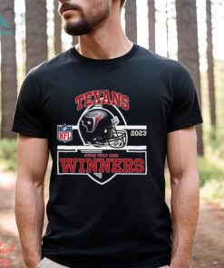 Houston Texans Winners Champions 2023 Super Wild Card NFL Divisional Helmet Logo T Shirt