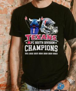 Houston Texans mascot AFC South Division Champions shirt