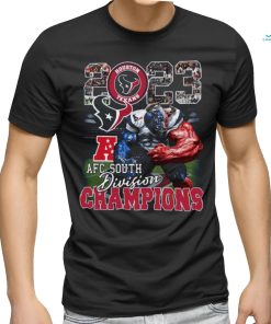 Houston texans mascot team 2023 afc south division champions shirt