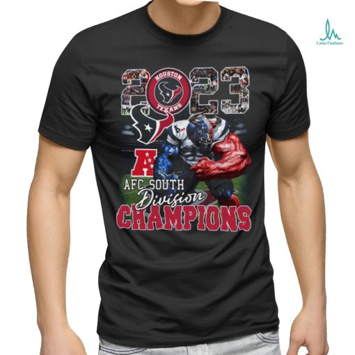 Houston texans mascot team 2023 afc south division champions shirt