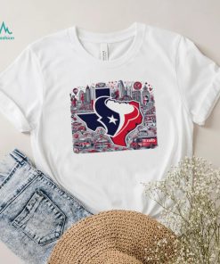 Houton Texas City Skyline logo map shirt